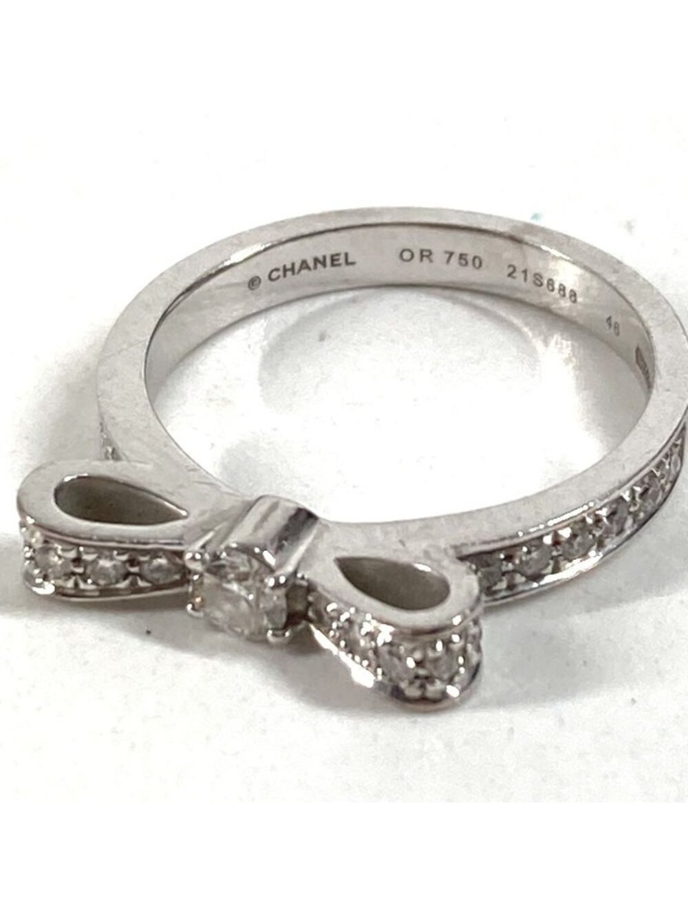 Chanel Ring Ribbon Diamond Silver - Picture 5 of 11